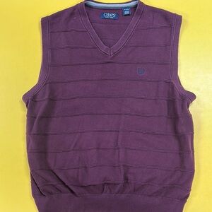 Chaps Purple V-Neck Sweater